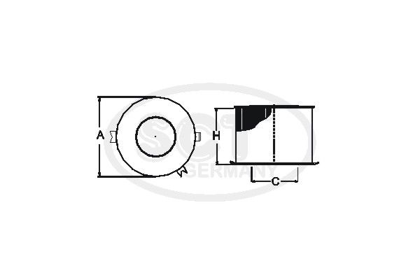 SCT GERMANY Filtrs, Salona telpas gaiss SA 1142